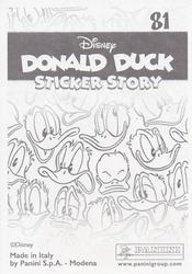 2019 Panini Disney Donald Duck Sticker Story 85 Years #81 Sticker 81 Back