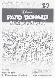 2019 Panini Disney Donald Duck Sticker Story 85 Years #83 Sticker 83 Back