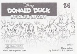 2019 Panini Disney Donald Duck Sticker Story 85 Years #86 Sticker 86 Back