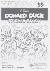 2019 Panini Disney Donald Duck Sticker Story 85 Years #99 Sticker 99 Back