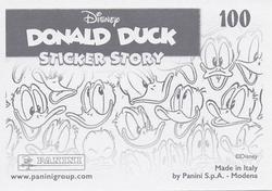 2019 Panini Disney Donald Duck Sticker Story 85 Years #100 Sticker 100 Back