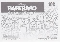 2019 Panini Disney Donald Duck Sticker Story 85 Years #103 Sticker 103 Back