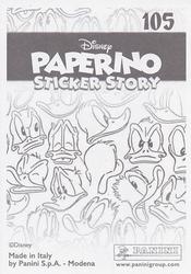 2019 Panini Disney Donald Duck Sticker Story 85 Years #105 Sticker 105 Back