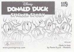 2019 Panini Disney Donald Duck Sticker Story 85 Years #119 Sticker 119 Back