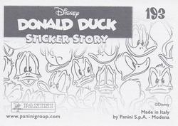 2019 Panini Disney Donald Duck Sticker Story 85 Years #193 Sticker 193 Back