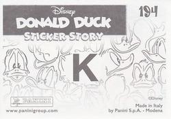 2019 Panini Disney Donald Duck Sticker Story 85 Years #194 Sticker 194 Back