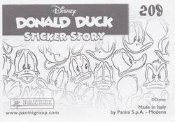 2019 Panini Disney Donald Duck Sticker Story 85 Years #209 Sticker 209 Back