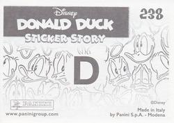 2019 Panini Disney Donald Duck Sticker Story 85 Years #238 Sticker 238 Back