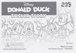 2019 Panini Disney Donald Duck Sticker Story 85 Years #239 Sticker 239 Back