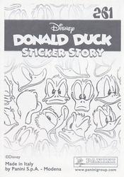 2019 Panini Disney Donald Duck Sticker Story 85 Years #261 Sticker 261 Back