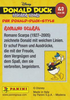 2019 Panini Disney Donald Duck Sticker Story 85 Years - German Edition #K3 Der Donald - Duck - Style Romano Scarpa Back