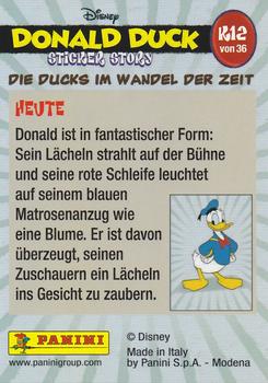 2019 Panini Disney Donald Duck Sticker Story 85 Years - German Edition #K12 Die Ducks Im Wandel Der Zeit Heute Donald Duck Back