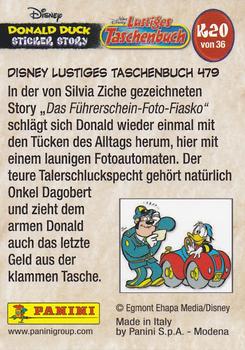 2019 Panini Disney Donald Duck Sticker Story 85 Years - German Edition #K20 Disney Lustiges Taschenbuch 479 Back