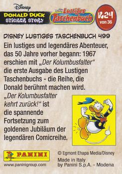 2019 Panini Disney Donald Duck Sticker Story 85 Years - German Edition #K24 Disney Lustiges Taschenbuch 499 Back