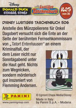 2019 Panini Disney Donald Duck Sticker Story 85 Years - German Edition #K25 Disney Lustiges Taschenbuch 506 Back
