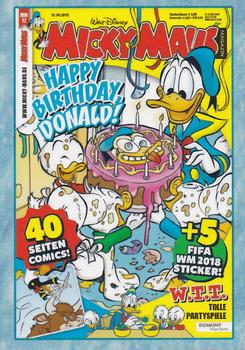 2019 Panini Disney Donald Duck Sticker Story 85 Years - German Edition #K30 Mickey Maus-Magazin 12/18 Front