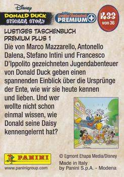 2019 Panini Disney Donald Duck Sticker Story 85 Years - German Edition #K33 Lustiges Taschenbuch Premium Plus 1 Back