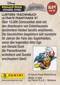 2019 Panini Disney Donald Duck Sticker Story 85 Years - German Edition #K34 Lustiges Taschenbuch Ultimate Phantomias 27 Back