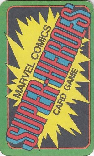 1978 Milton Bradley Marvel Comics Super-Heroes Card Game #3 Mister Fantastic Back