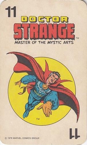 1978 Milton Bradley Marvel Comics Super-Heroes Card Game #11 Doctor Strange Front