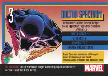2021 Marvel Heroes Reborn #3 Doctor Spectrum Back
