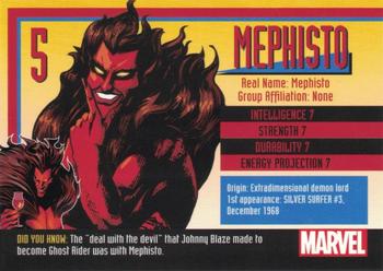 2021 Marvel Heroes Reborn #5 Mephisto Back