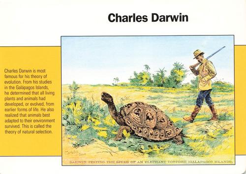 1991-95 Grolier Wildlife Adventure Cards #6.20 Charles Darwin Front