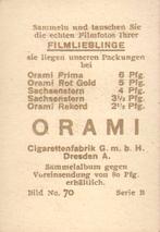 1931 Orami Filmfotos #70 Werner Fuetterer Back
