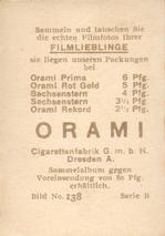 1931 Orami Filmfotos #138 Lars Hanson Back