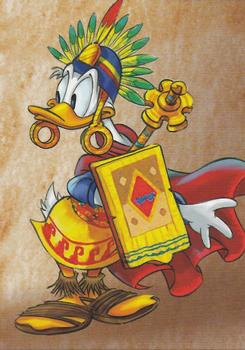 2019 Panini Disney Donald Duck Sticker Story 85 Years - Italian Edition #X21 Viaggiando Nel Tempo Al Tempo Degli Incas Front