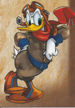 2019 Panini Disney Donald Duck Sticker Story 85 Years - Italian Edition #X27 Viaggiando Nel Tempo Inizio Del XX Secolo Front