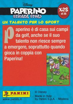 2019 Panini Disney Donald Duck Sticker Story 85 Years - Italian Edition #X28 Un Talento Per Lo Sport Back