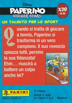 2019 Panini Disney Donald Duck Sticker Story 85 Years - Italian Edition #X30 Un Talento Per Lo Sport Back