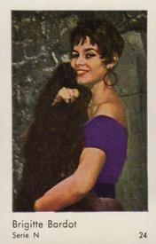 1962 Dutch Gum Series N #24 Brigitte Bardot Front