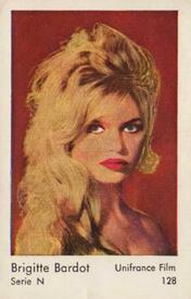 1962 Dutch Gum Series N #128 Brigitte Bardot Front