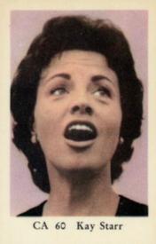 1962 Dutch Gum Series CA #CA60 Kay Starr Front