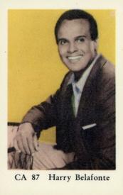 1962 Dutch Gum Series CA #CA87 Harry Belafonte Front
