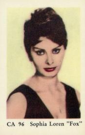 1962 Dutch Gum Series CA #CA96 Sophia Loren Front