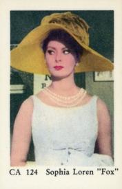 1962 Dutch Gum Series CA #CA124 Sophia Loren Front