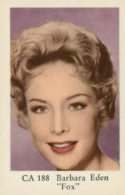 1962 Dutch Gum Series CA #CA188 Barbara Eden Front