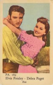 1958 Dutch Gum PA Set #PA189 Elvis Presley / Debra Paget Front
