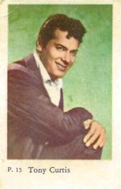 1958 Dutch Gum P Set #P15 Tony Curtis Front