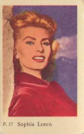 1958 Dutch Gum P Set #P27 Sophia Loren Front