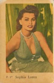 1958 Dutch Gum P Set #P37 Sophia Loren Front