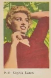 1958 Dutch Gum P Set #P47 Sophia Loren Front