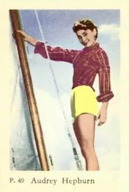 1958 Dutch Gum P Set #P49 Audrey Hepburn Front