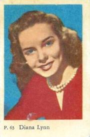 1958 Dutch Gum P Set #P63 Diana Lynn Front