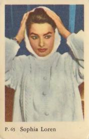 1958 Dutch Gum P Set #P65 Sophia Loren Front