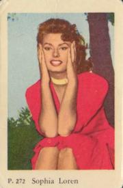 1958 Dutch Gum P Set #P272 Sophia Loren Front