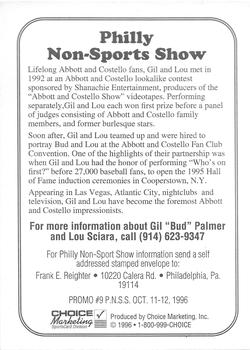 1994-21 Choice Philly Non-Sports Show #9 Lou Sciara / Gil 